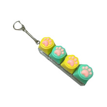 Fun Puss Foot Design Keycap Keyring Pendant Reduce Stress During Work Or Study I