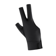 Left/Right Hand Billiards Glove Elastic Breathable Three Fingers Glove Black 1