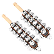 Musical Wood Handle Sleigh Bells 25 Notes for Early Childhood Education