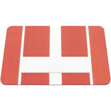 Hard Slip Resistant Softball Training Mat 60x91cm For Different Experience Red