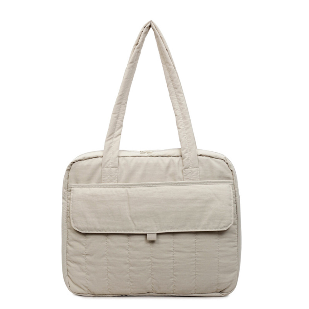 Lightweight Handbag Ergonomic Shoulder Bag With Multiple Compartments For Laptop Beige 7696002310440