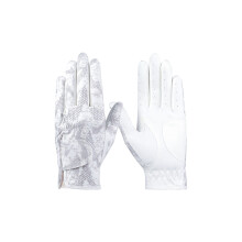 Women Sport Golf Gloves Breathable Sweat Absorption PU Fabric Golf Gloves Grey 18