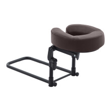 Portable Massage Headrest With Adjustable Height And Angles For Bedside Use Brown