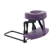Portable Massage Headrest With Adjustable Height And Angles For P urple hand plate