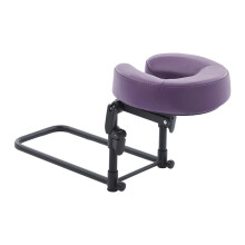 Comfortable Memory Foam Massage Headrest Pillow 180 Degres Tilting Function Purple