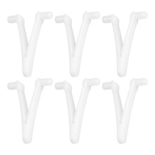 High Strength Pool V Clip Universal Butterfly Clamp Skimmer Net Clip Enduring 6 pack
