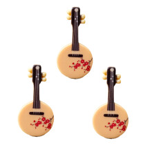 Set of 3pcs Miniature Plastic Piano Guitar Models For Gift Giving And Collecting 11