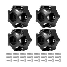 Heavy Duty Trucks Wheel Hub for 1/10 Scale Enhances Traction & Control Black 12mm