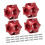 Machined Wheel Hub for 1/10 Scale 12mm Trucks Customization Red 12mm 1