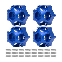 Quick Install Aluminum Wheel Adapter Fits Most 1/10 Scale 12mm 14mm Models Blue 12mm