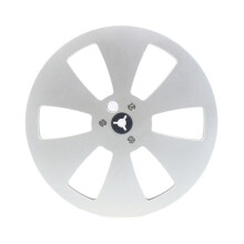 7 Inch 6 Hole 1/4 Empty Take Reel to Reel Small Hub Empty Tape Reels Opening Machine Tray Metal Tape Recorder Parts E