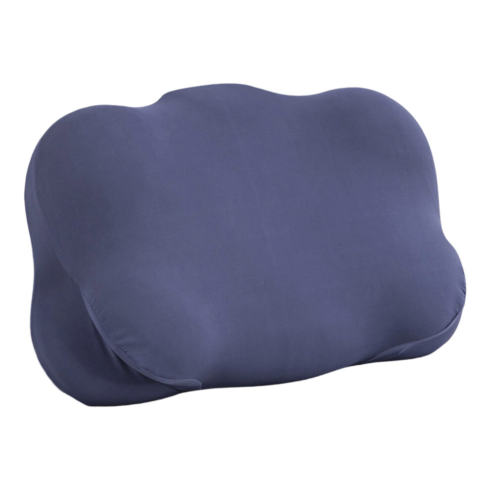 Highly Density Contoured Memory Foams Sleep Pillow For Spinal Alignment Navy blue