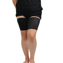 Seamless Compression Thigh Bands For Running Hiking And Training Black L