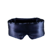 Eye Mask 3D Large Silk Eye Mask With 22Momme Grade Silk For Anti Aging Navy blue