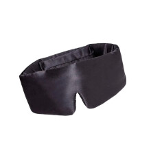 Adjustment Silk Eye Mask With Nose Wing Design For Total Darknessed Comfortable Black