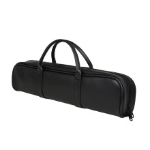 PU Leather Flute Case Flute Storage Case Carry Handbag with Double Carry Bag 17 holes