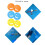2Pieces Swimming Training Float Set Ergonomic Design For Balance And Leg Kick Blue 3