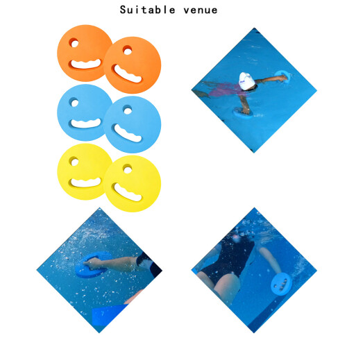 2Pieces Swimming Training Float Set Ergonomic Design For Balance And Leg Kick Blue 2