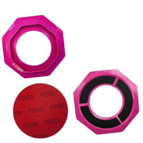 Quickly Change Bowling Ball Sanding Base With Strong Adhesive Backing Pink