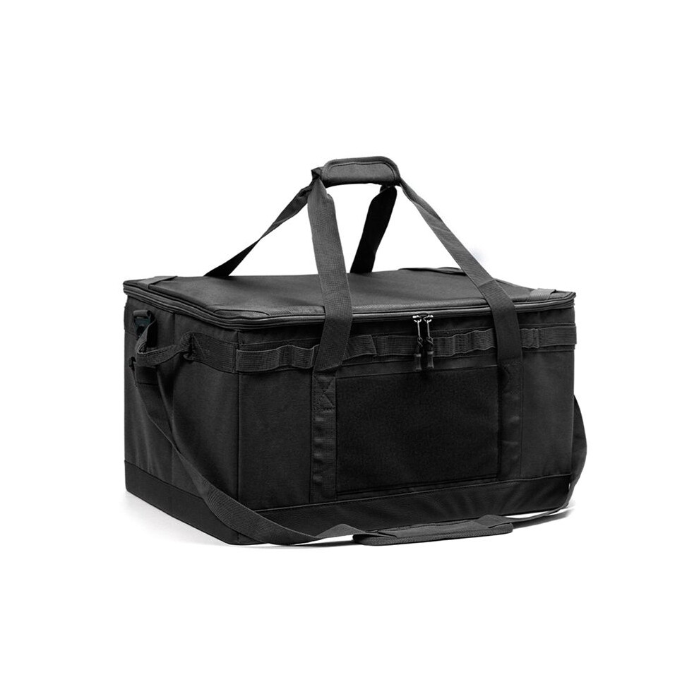 Photos - Other Camping Utensils 30L Cooking Utensil Organizer Multi Compartments Outdoor Camping Storage Bag Camping Utility Tote Bag for Picnic Black
