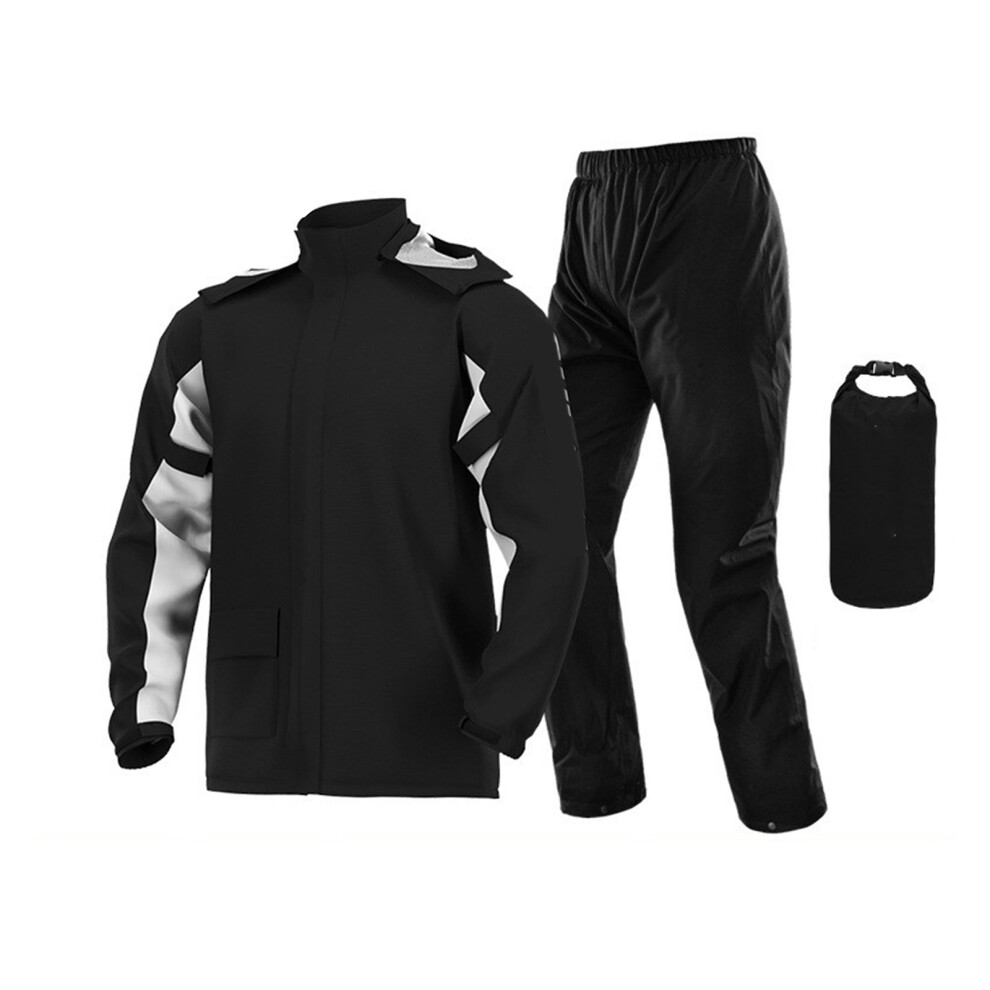 Breathable Cycling Rain Suit Weight Cycling Raincoats Quick Drying Fabric M Light/Black 7696002282907