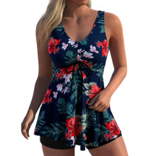 Woman Swimsuit Set Fabric Separate Top Bottom Swimming Suit Unique Swim Dress Section 9 L
