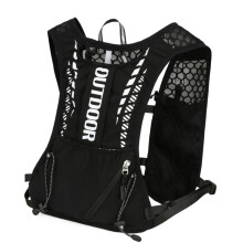 Multipurpose 20L Water Resistant Backpack Vest Pack For Camping And Trekking Black Color