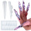 150Pieces Ballet Style Nail Templates Quick Curing Nail Molds Easy Application 1