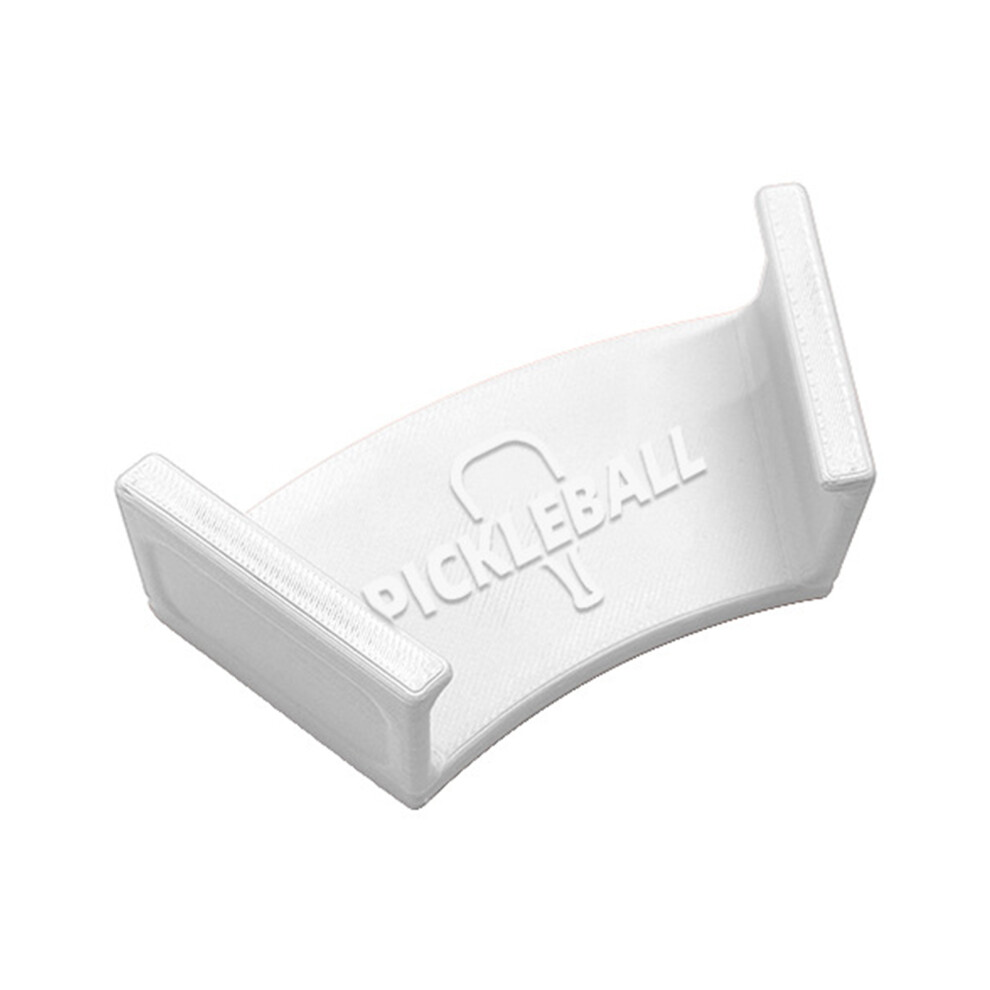 Wall Mount Racket Rack For Efficient Space Saving Organizing Pickleballs Tennis White 7696002276739