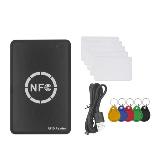 RFID NFC  Chip Reader/Writer+5XCUID Card+UID Keychain RFID Duplicator Tag Copy Clone ID IC Key Badge Copier