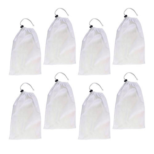 Universal Pool Vacuum Cleaner Replacement Mesh Bags Quick Installation 8 pieces