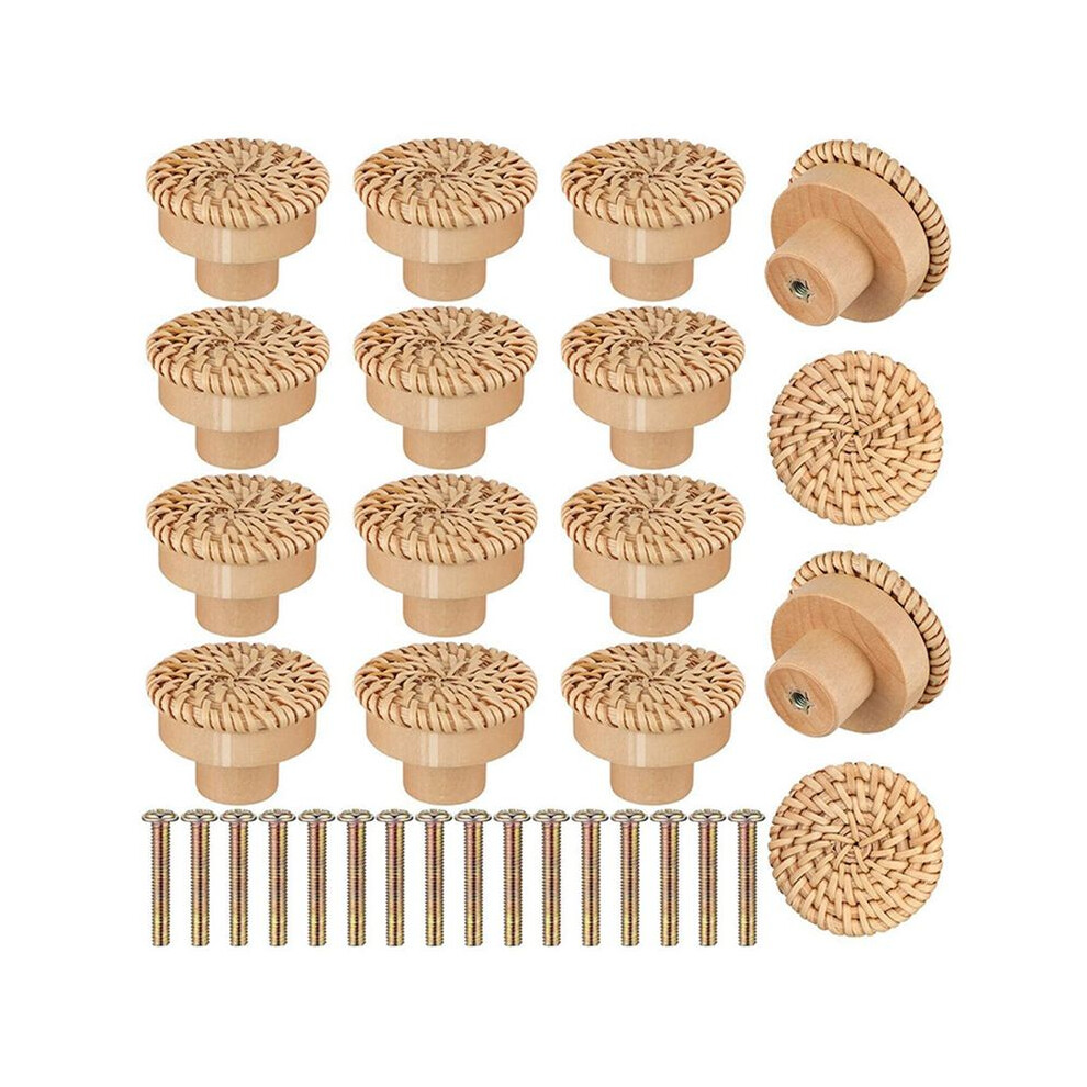 Wooden Handles Beech Rattan Drawer Knobs Wardrobe Furniture Handle Cupboard Door Handle Dresser Pulls Furniture Hardware 6031739729416