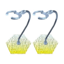 2PCS Plastic Hexagonal Model Holder Rack With Wavy Texture For Collectibles 02