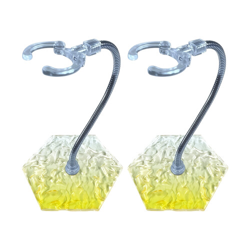 2PCS Plastic Hexagonal Model Holder Rack With Wavy Texture For Collectibles 02