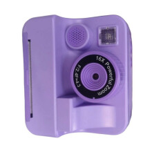 Pink Blue Purple Kids Camera Toy With Anti Drop Design And Large Screen Purple