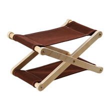 Portable Folding Beach Pillow Comfortable Beach Lounger Headrest for Outdoor Vintage brown