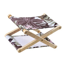 Portable Beach Lounger Headrest For Neck Support Outdoor Camping Travel BotanicalPrint