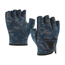 Breathable Fishing Gloves With Nonslip And Mesh Ventilation For L Fence blue dew 5 fin