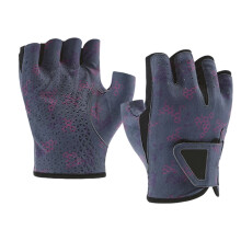 Comfortable Fingerless Fishing Gloves Moisture Wicking Fabric Secure Closure XL PINK 5