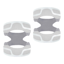 2Pieces Adjustable Knee Guard With Moistures Wicking Feature Knee Brace Gray