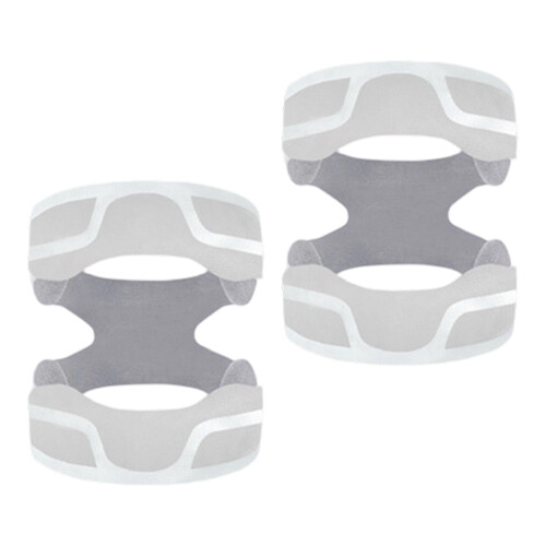 2Pieces Adjustable Knee Guard With Moistures Wicking Feature Knee Brace Gray