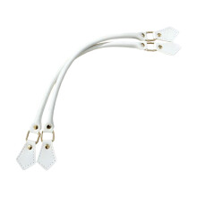 Practical Handbag Handle Replacement PU Leather Multiple Color Option White