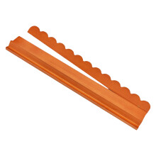 17inch Wooden Mahjong Rack With Pusher And Wavy Design For Easy Tile Sorting 1 handful