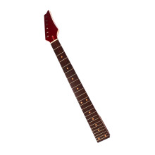 Wood Guitar Neck with Fretboard for Precise Tuning And Enhanced Performances Red