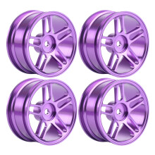 Easy Install Lightweight Wheel Hubs 4pcs for 1/10 Proportional Drift Models Purple