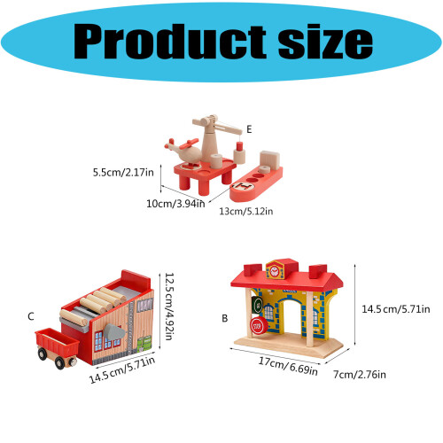 Fun Learning with Wooden Track Accessories for Traffic Scene Education Clock Platform 1