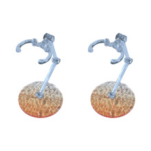 2PCS Collectible Doll Stand With Water Ripples Base Secure Figure Display Holder 06