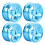 Remote Control Vehicle Wheel Hubs With Enhanced Grip Design for 1/10 Scale Use Blue 1