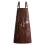 Waterproof PU Leather Apron With Adjustable Straps Multiple Pockets For Coffee color 1
