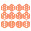 12pcs Hexagonal Cutout Surfboards Tractions Pad with Enhanced Grip and Stability Orange 1